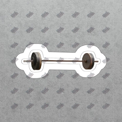 Gym barbell vinyl - barbell,