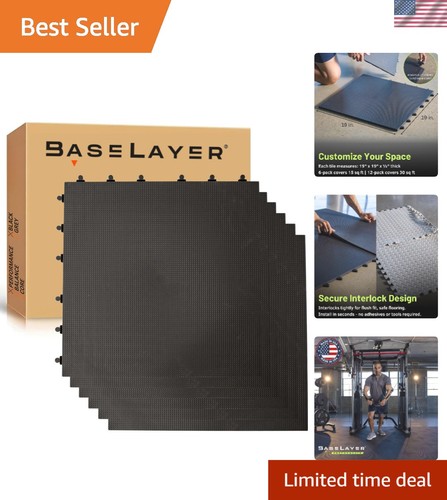 Black interlocking gym - interlocking,